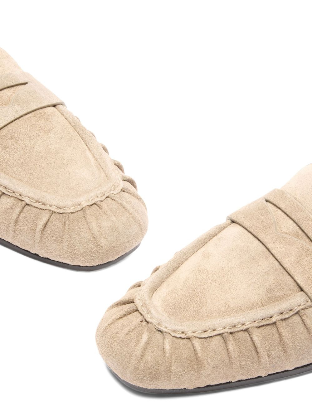 Brooks pleated penny loafers - 4