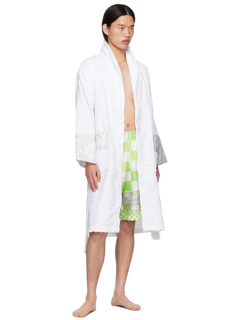 VERSACE White 'I Heart Baroque' Robe outlook