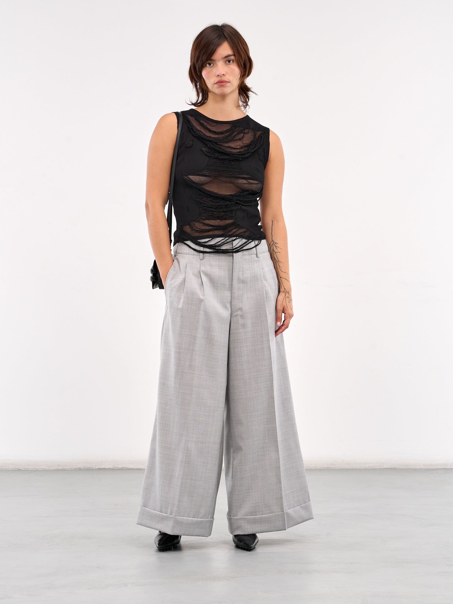 Ultra Wide Leg Trousers - 6