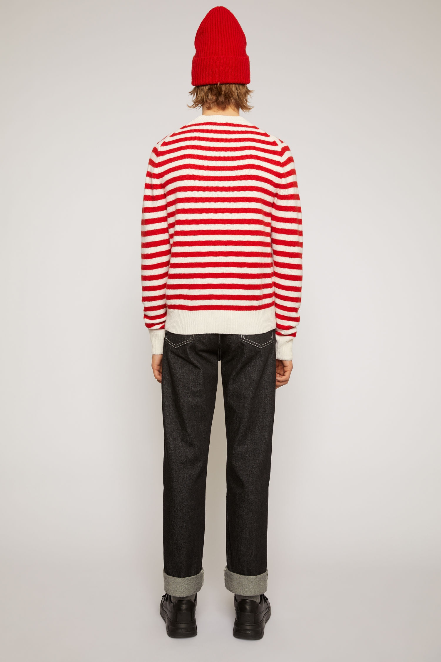 Breton stripe sweater red/white - 5