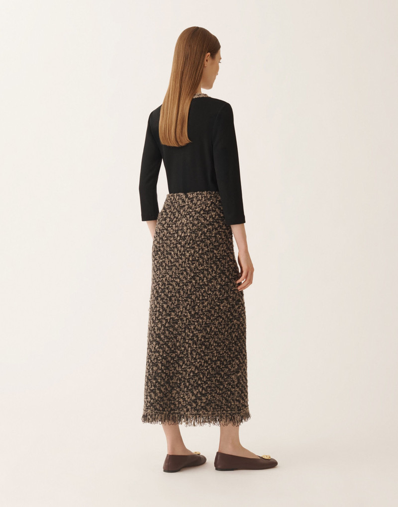 Tweed and sequin skirt 4