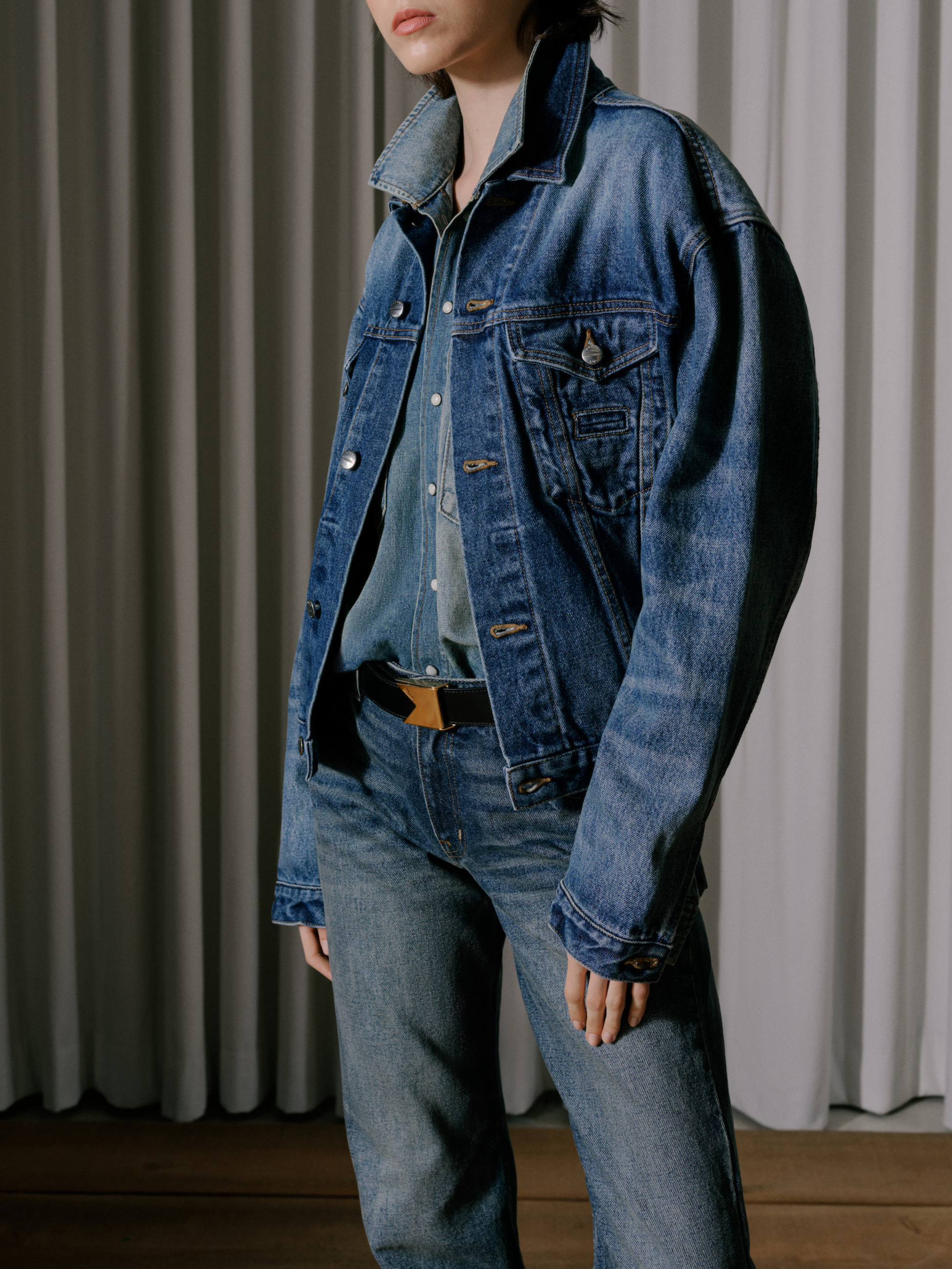 OVERSIZED DENIM TRUCKER JACKET - 4
