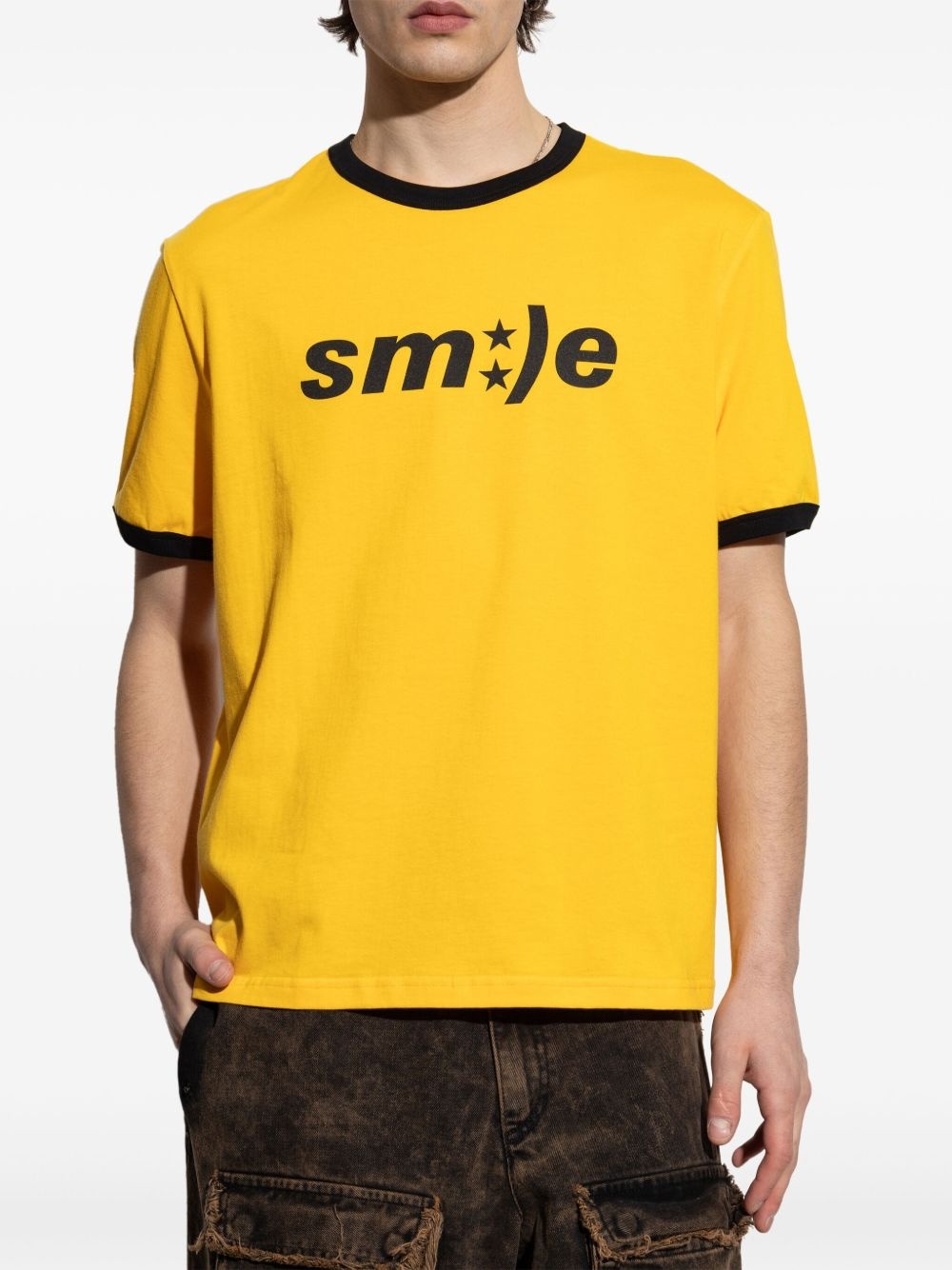 text-print T-shirt - 3