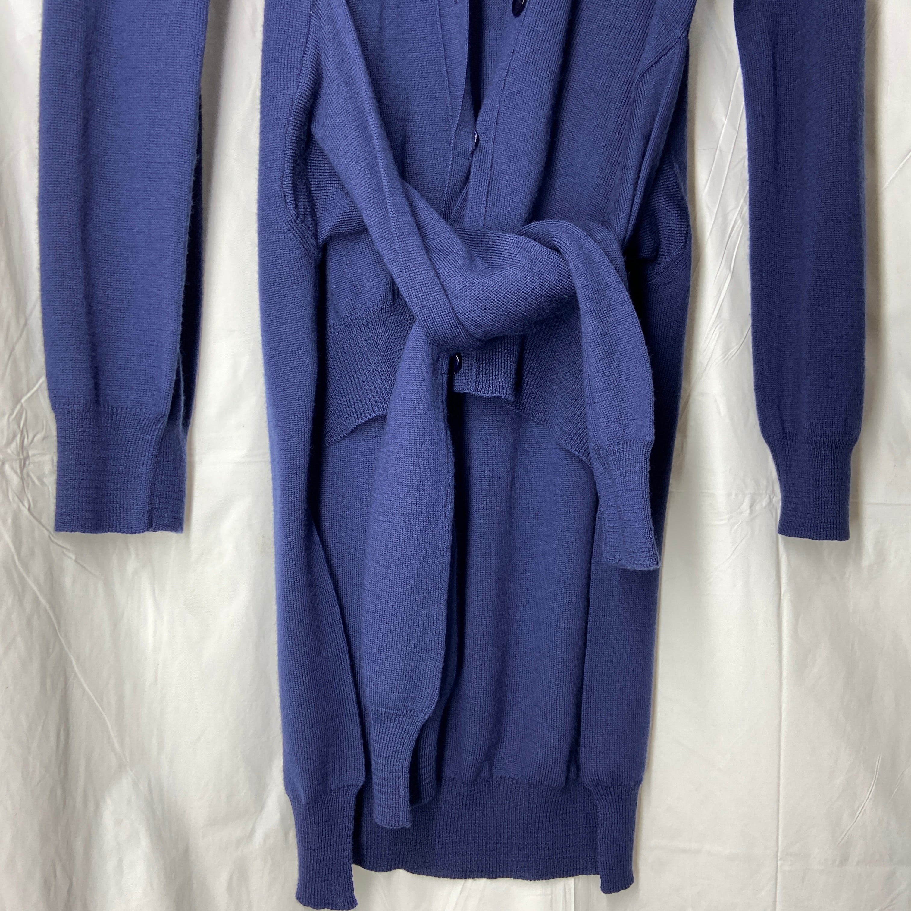 Maison Martin Margiela fall 2007 artisanal four arms blue wool cardigan S - 12