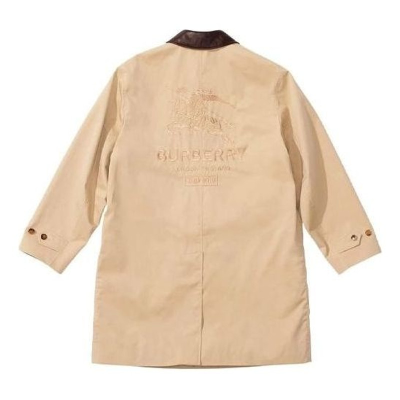 Supreme Supreme x Burberry Leather Collar Trench 'Beige Brown' SUP-SS22-158 outlook