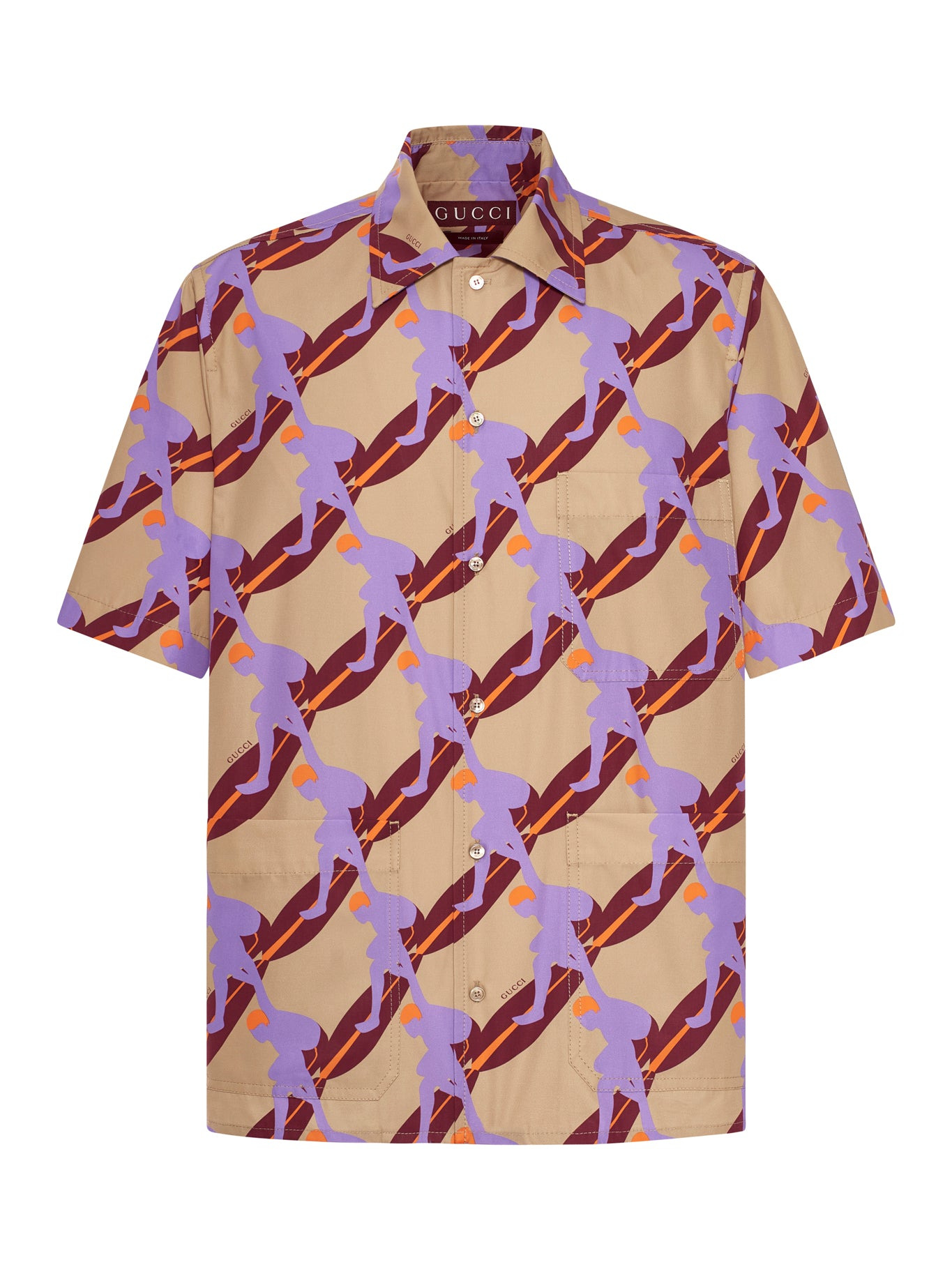 LIGHTWEIGHT COTTON POPLIN SHIRT WITH PRINT - 2