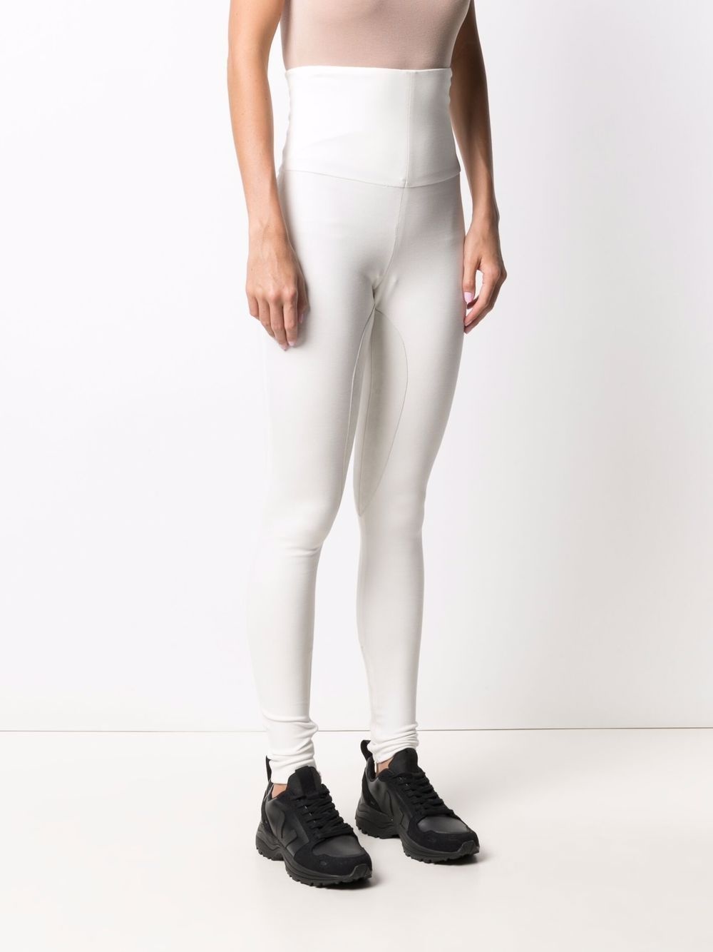 two-tone high-waisted leggings - 3