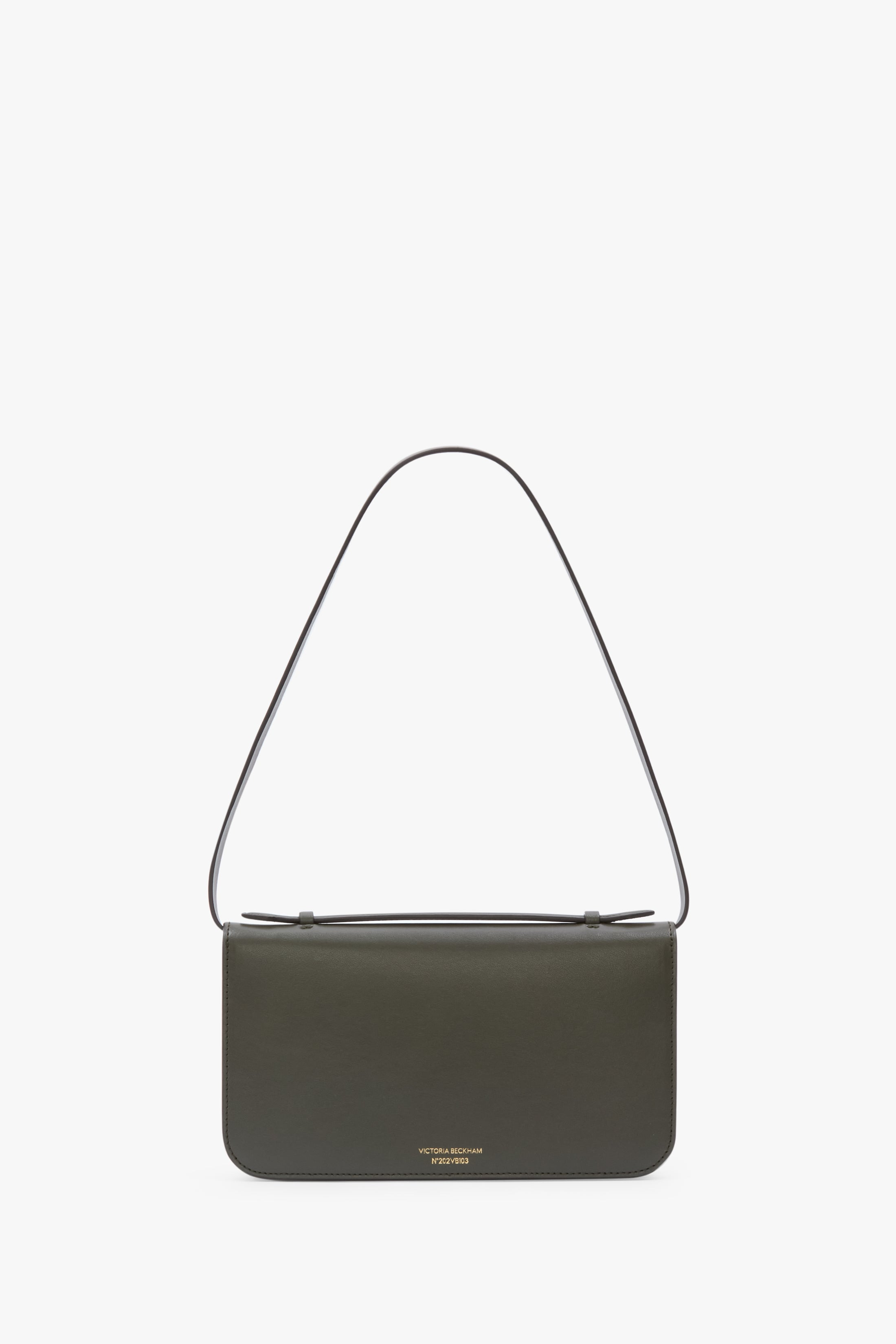 Dorian Pochette In Dark Olive Smooth Leather - 5