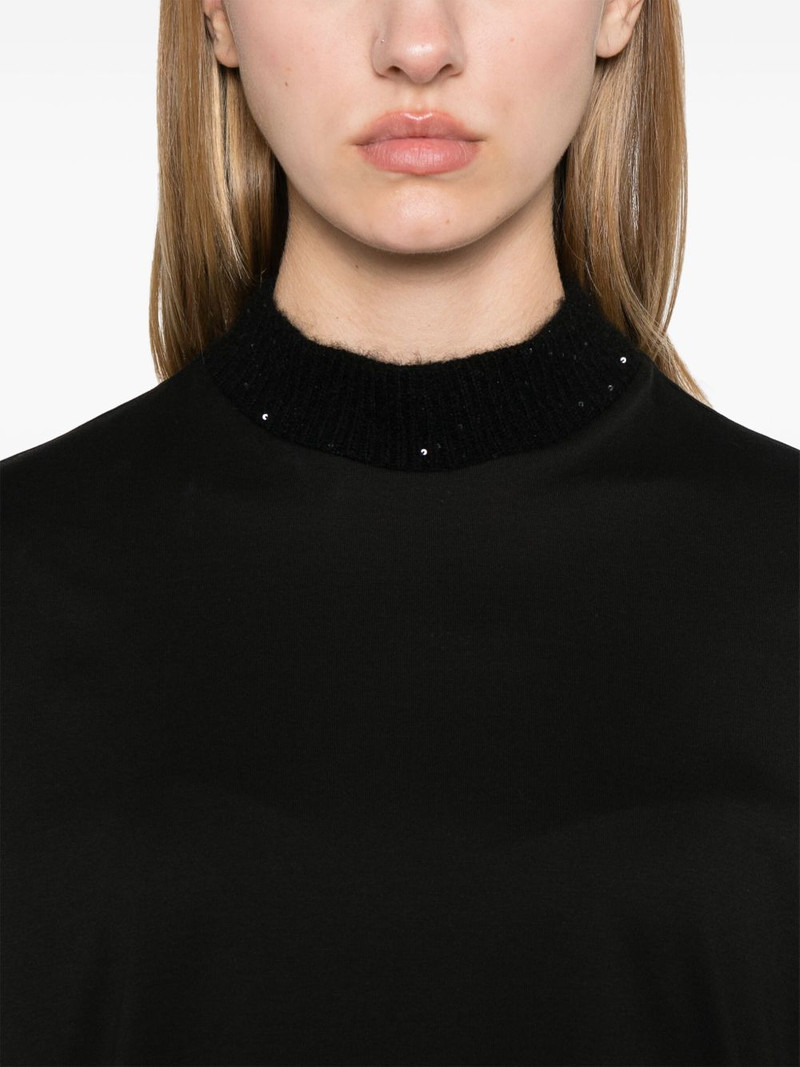 sequin-embellished T-shirt 5