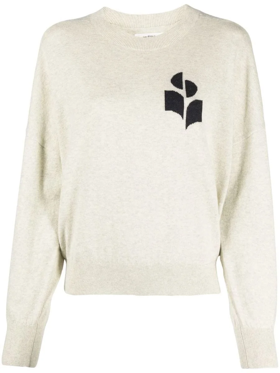 Isabel Marant Étoile Marisans Mixed Cotton Logo Sweater Clothing - 1