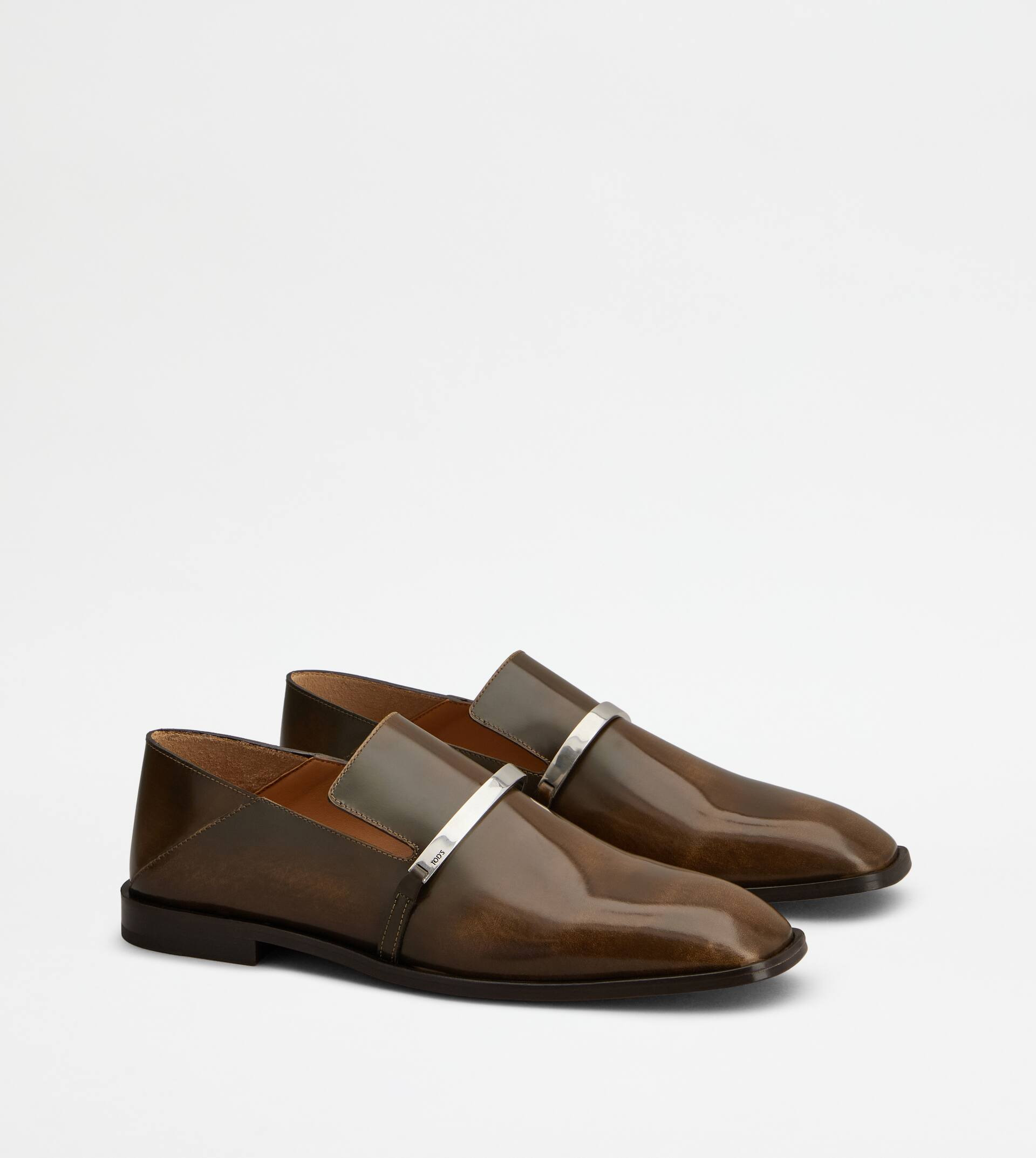 LOAFERS IN LEATHER - BROWN - 2