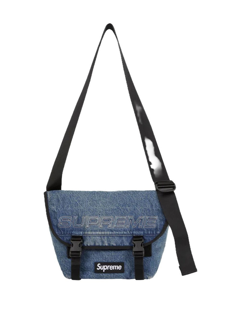 Supreme denim "Blue" shoulder bag outlook