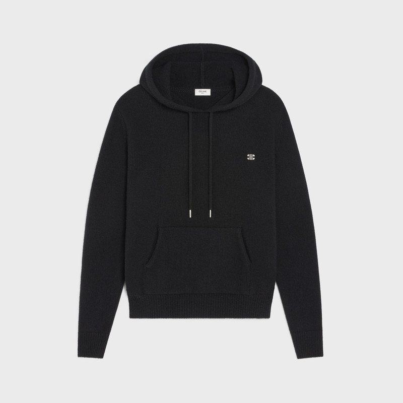 TRIOMPHE HOODED SWEATER IN CASHMERE WOOL 1
