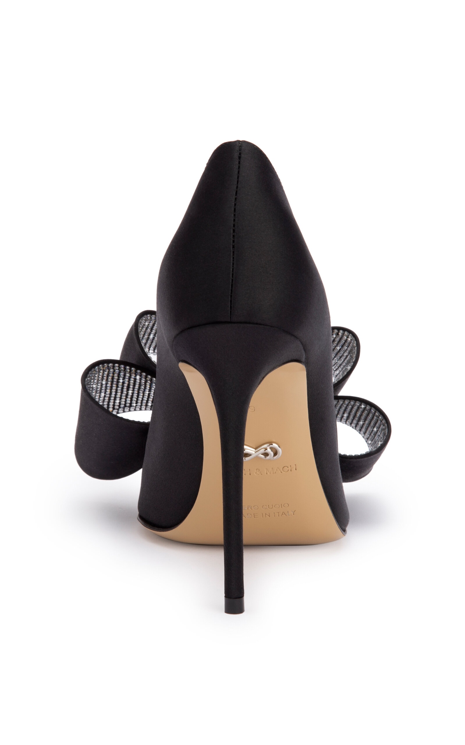 ’Le Cadeau’ Satin Pumps black - 4