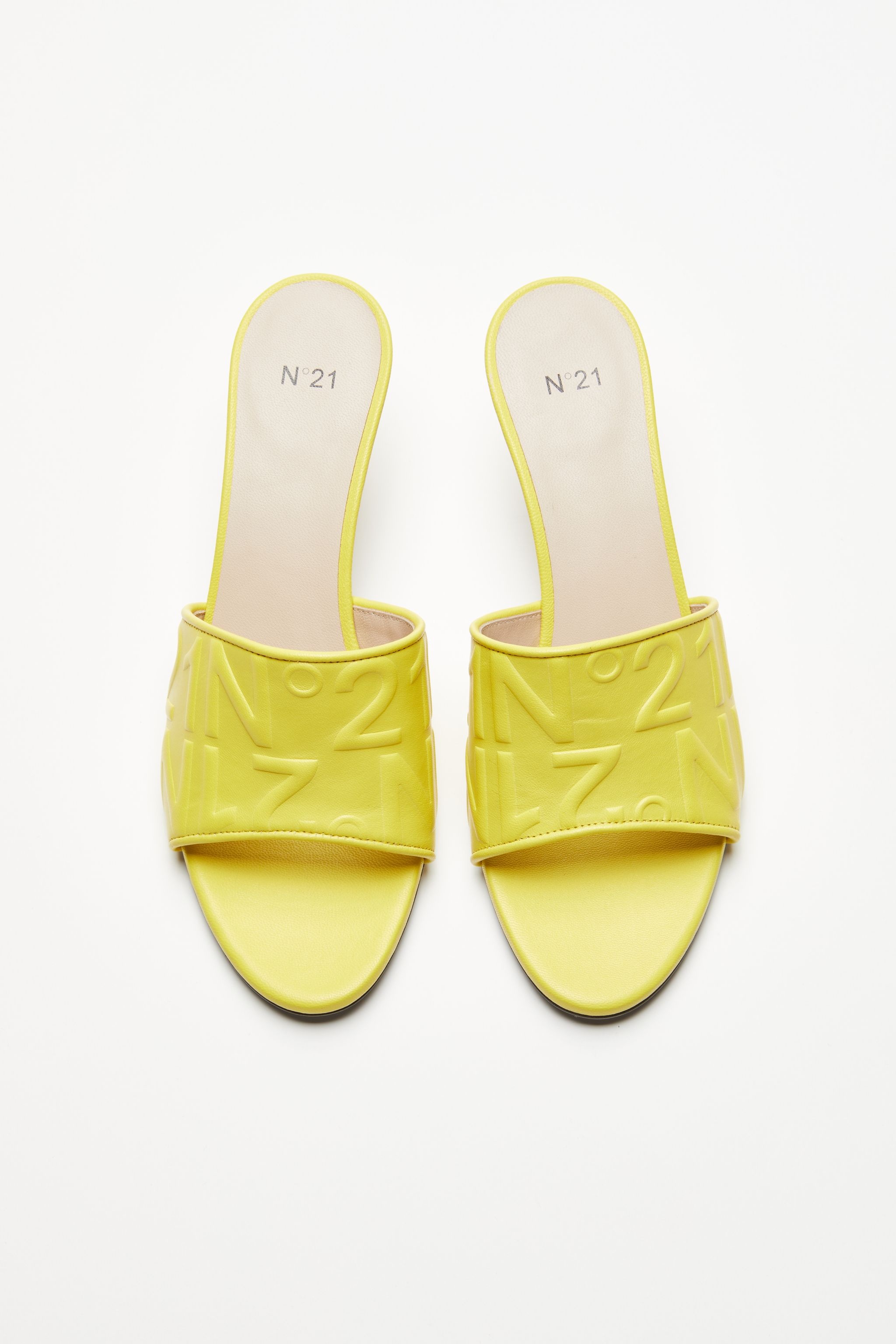 LOGO-EMBOSSED MULES - 2