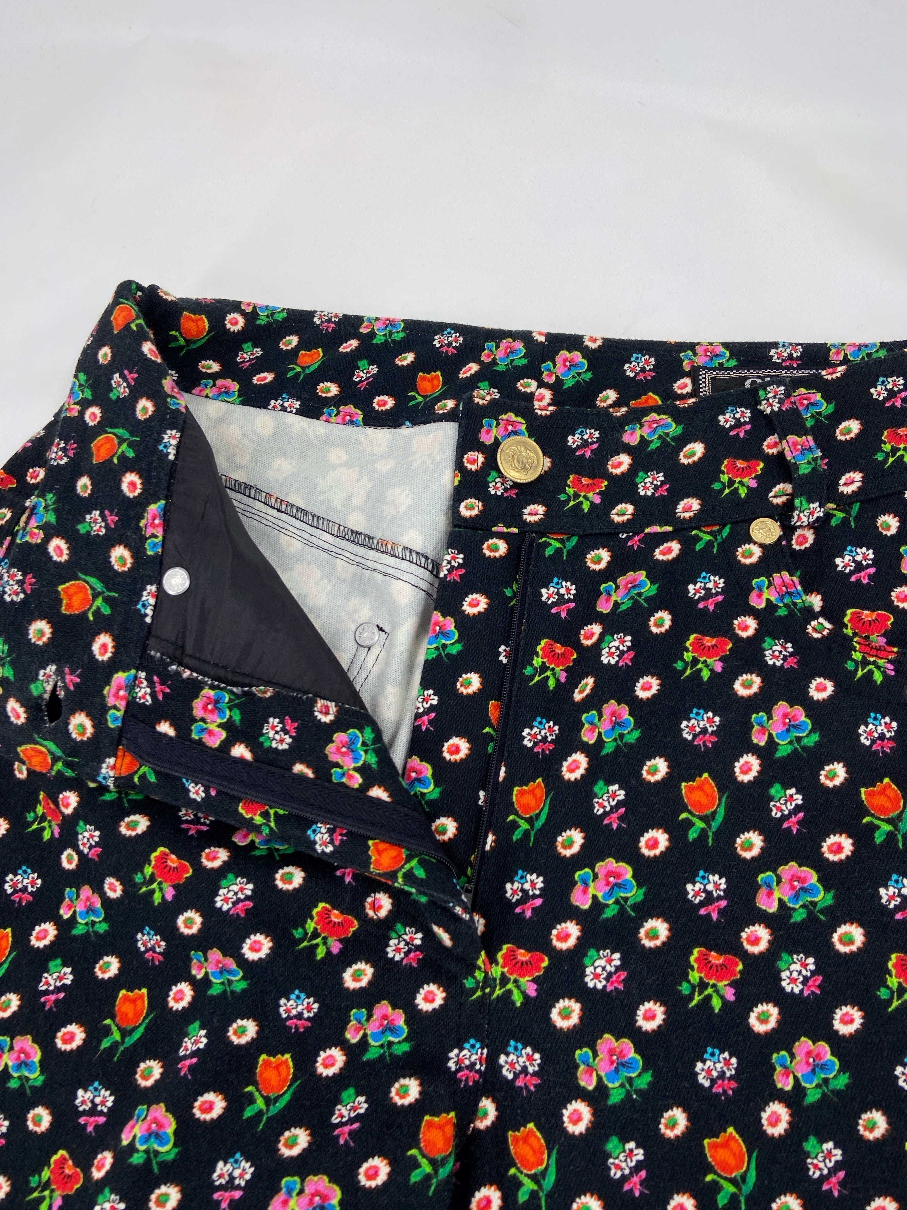 Gianni Versace Spring 1993 Iconic Floral Print Jeans 40 - 7