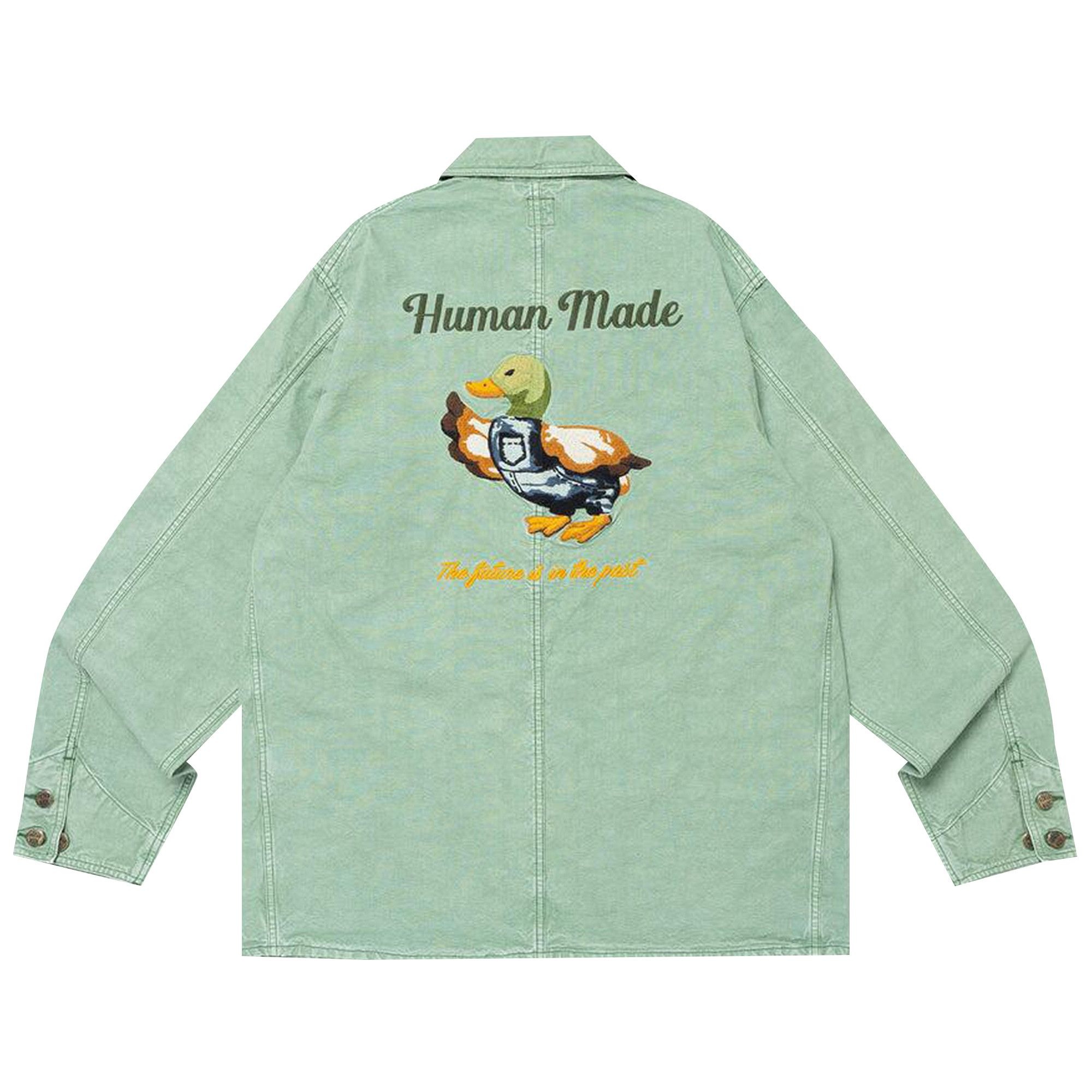 Human Made Garment Dyed Coverall Jacket 'Green' - 2