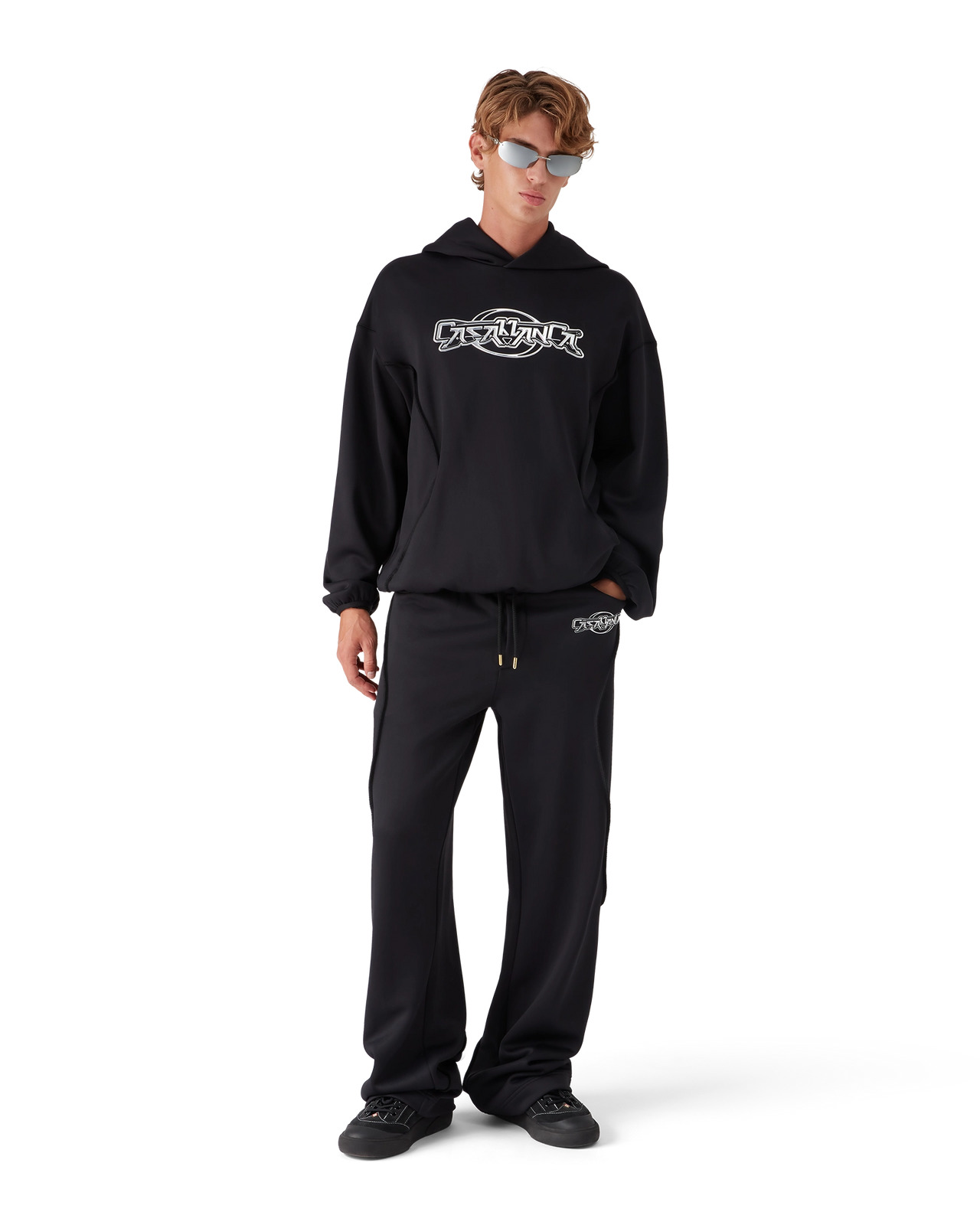 Oversized Panelled Hooded Sweatshirt | Casablanca Paris - 2