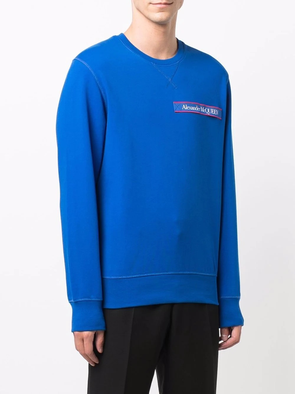 logo-patch sweatshirt - 3