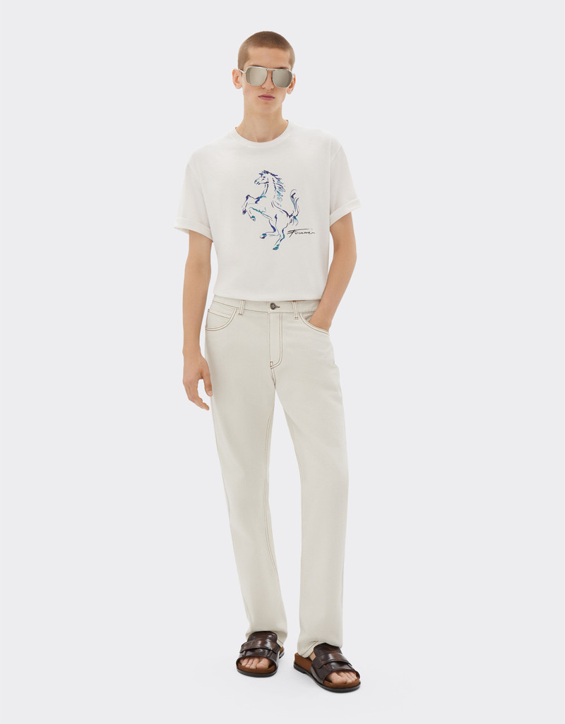 Ferrari T-shirt with Prancing Horse graphic outlook