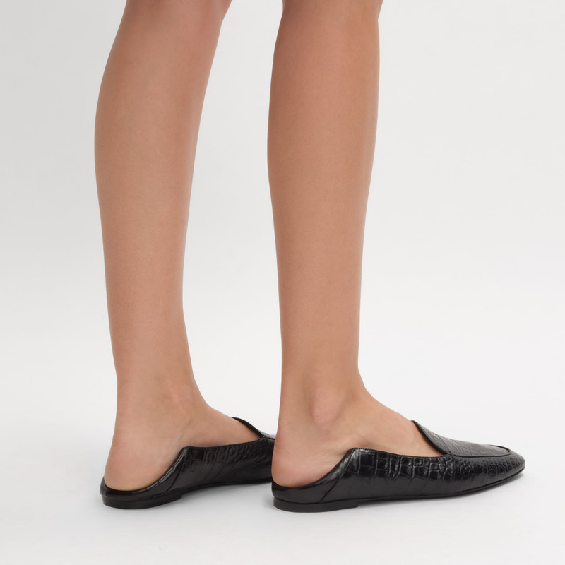 AURA LOAFER IN CROCODILE STAMPED LAMBSKIN 4