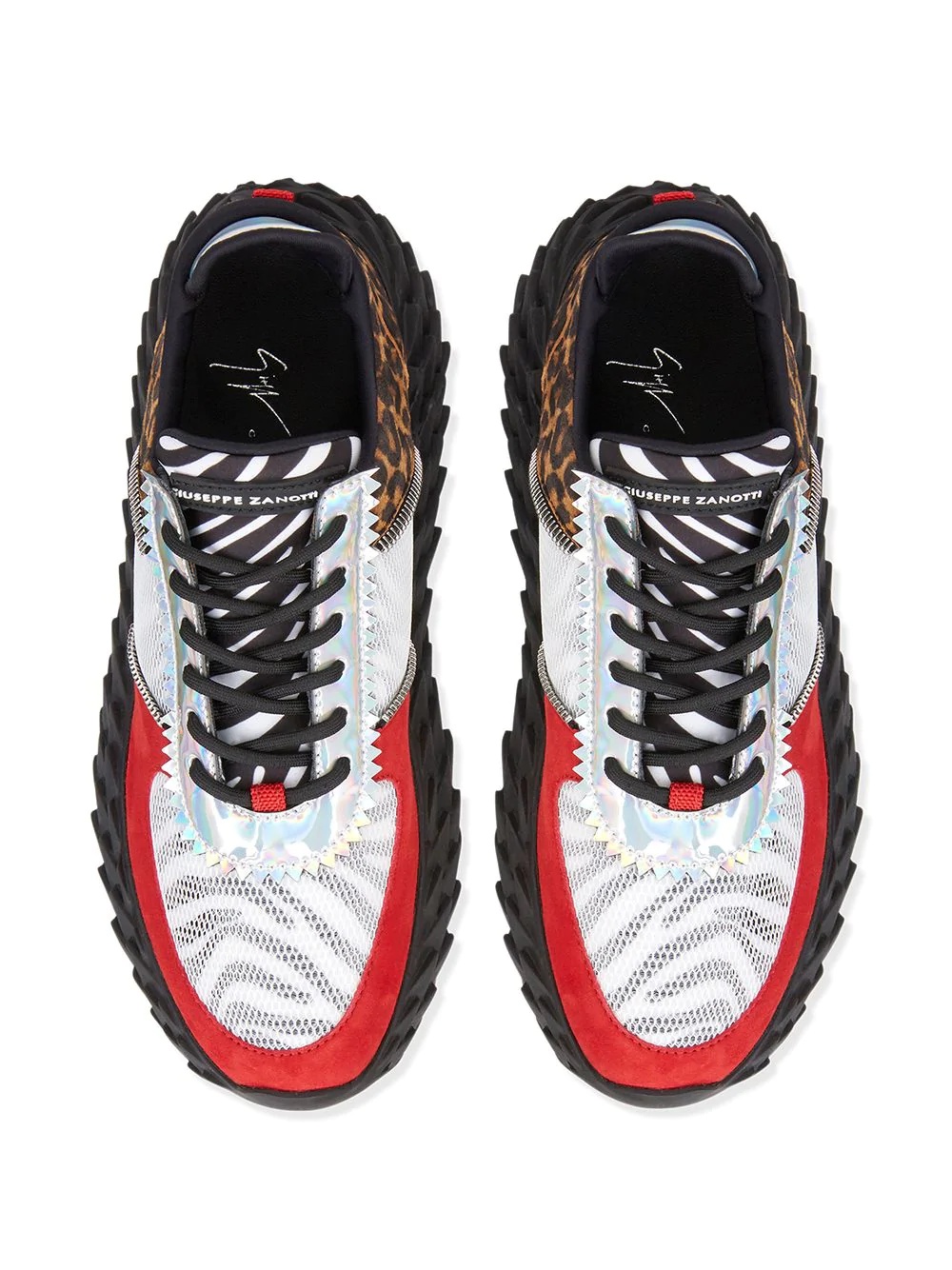 animal panel sneakers - 4