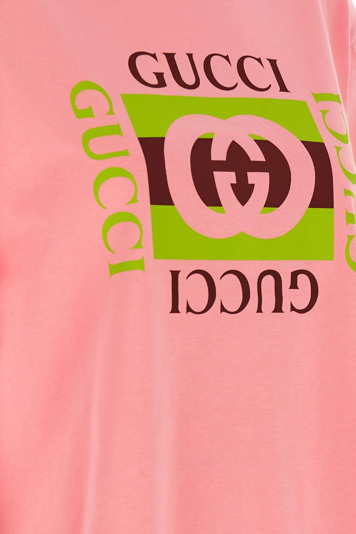 'Gucci Incrocio GG e Web' print T-shirt - 4