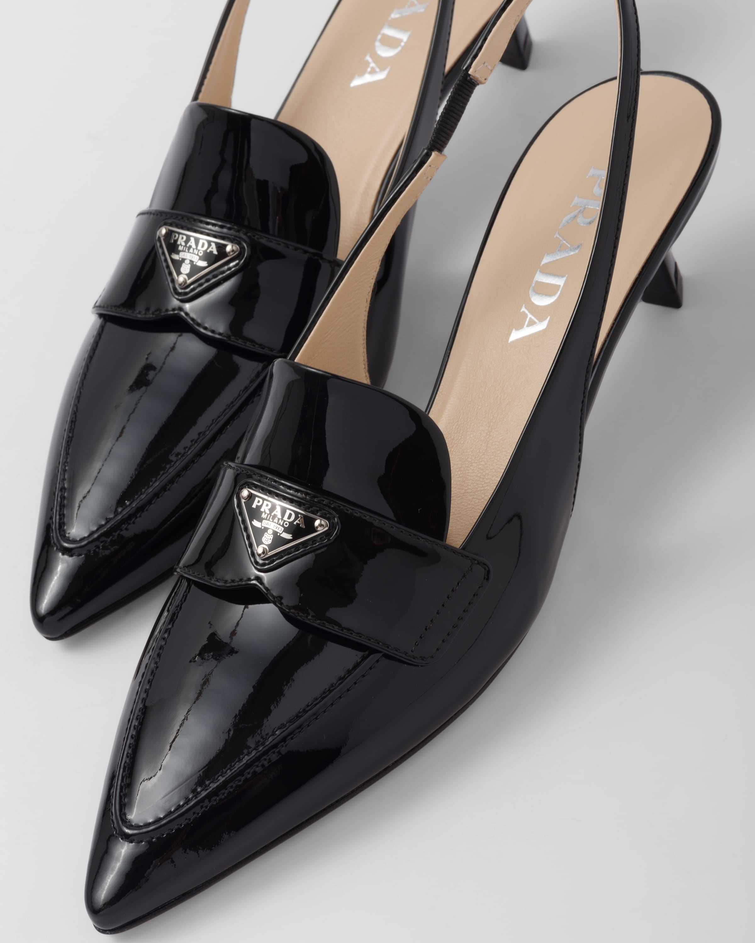 Patent leather slingbacks - 6