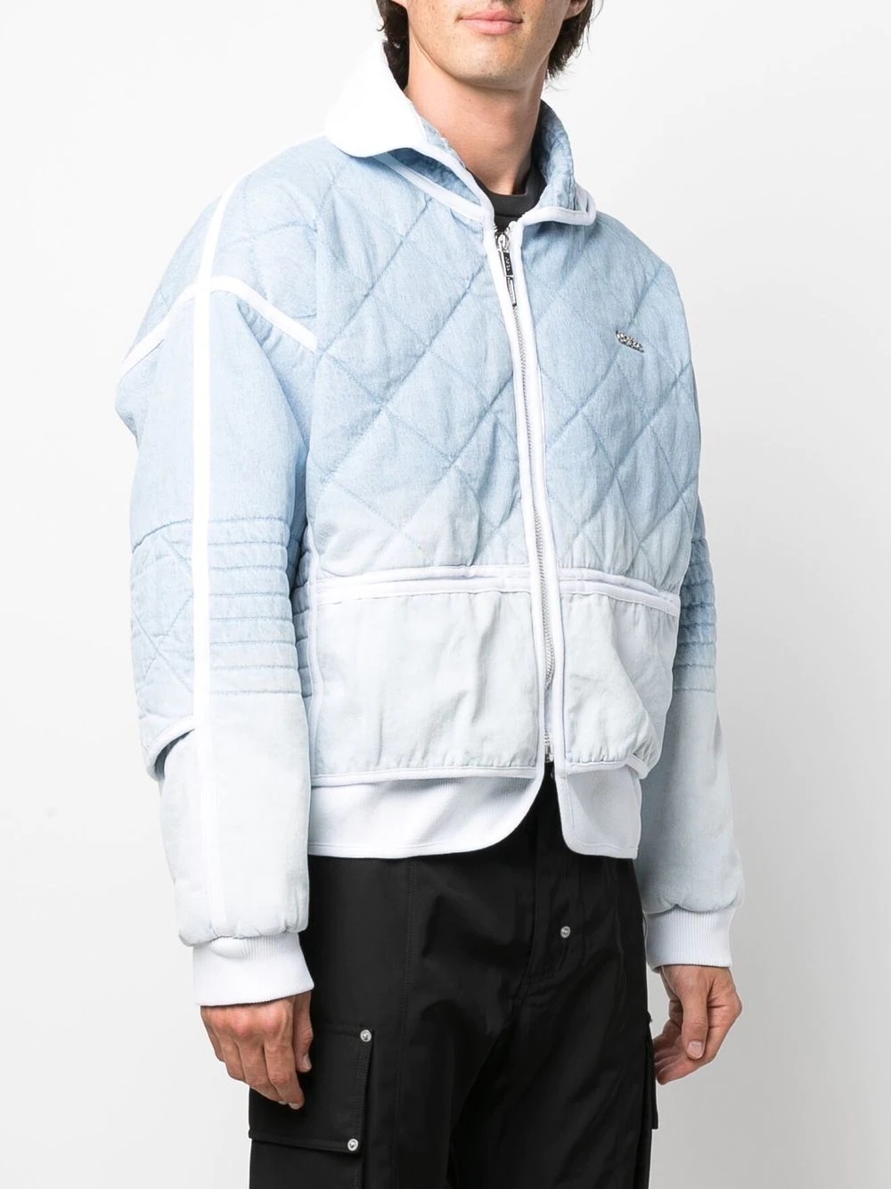 washed-effect puffer jacket - 3