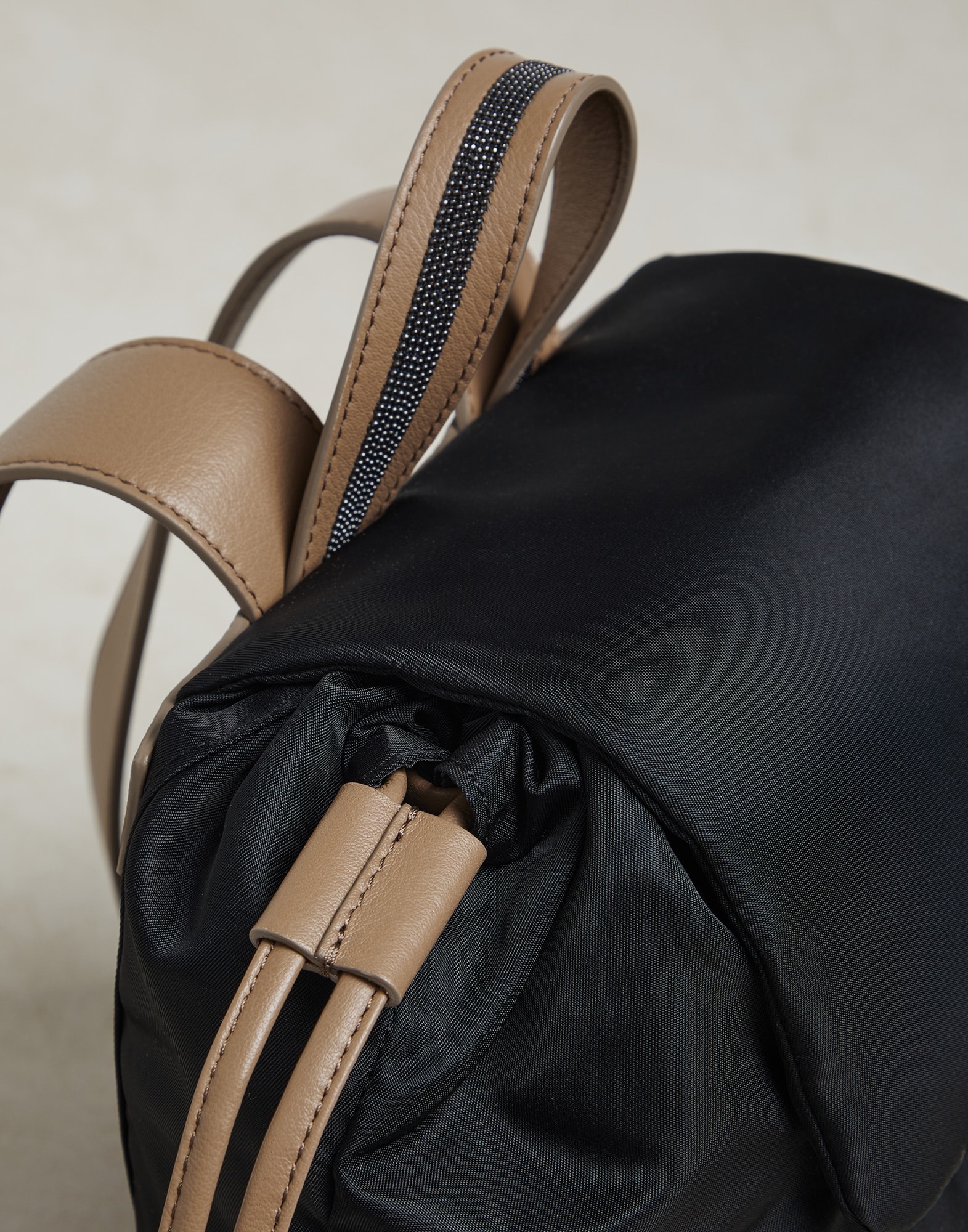 Nylon backpack with monili - 3