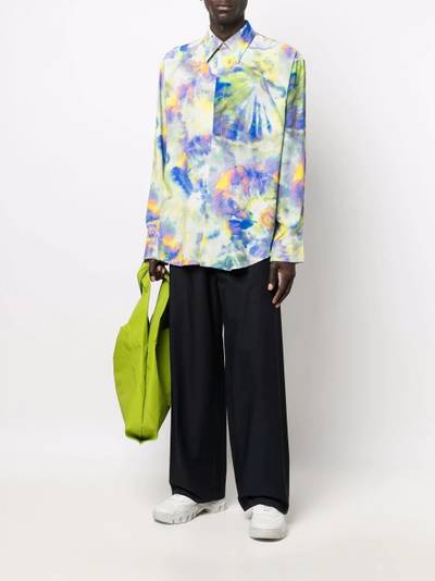 MSGM tie-dye print shirt outlook