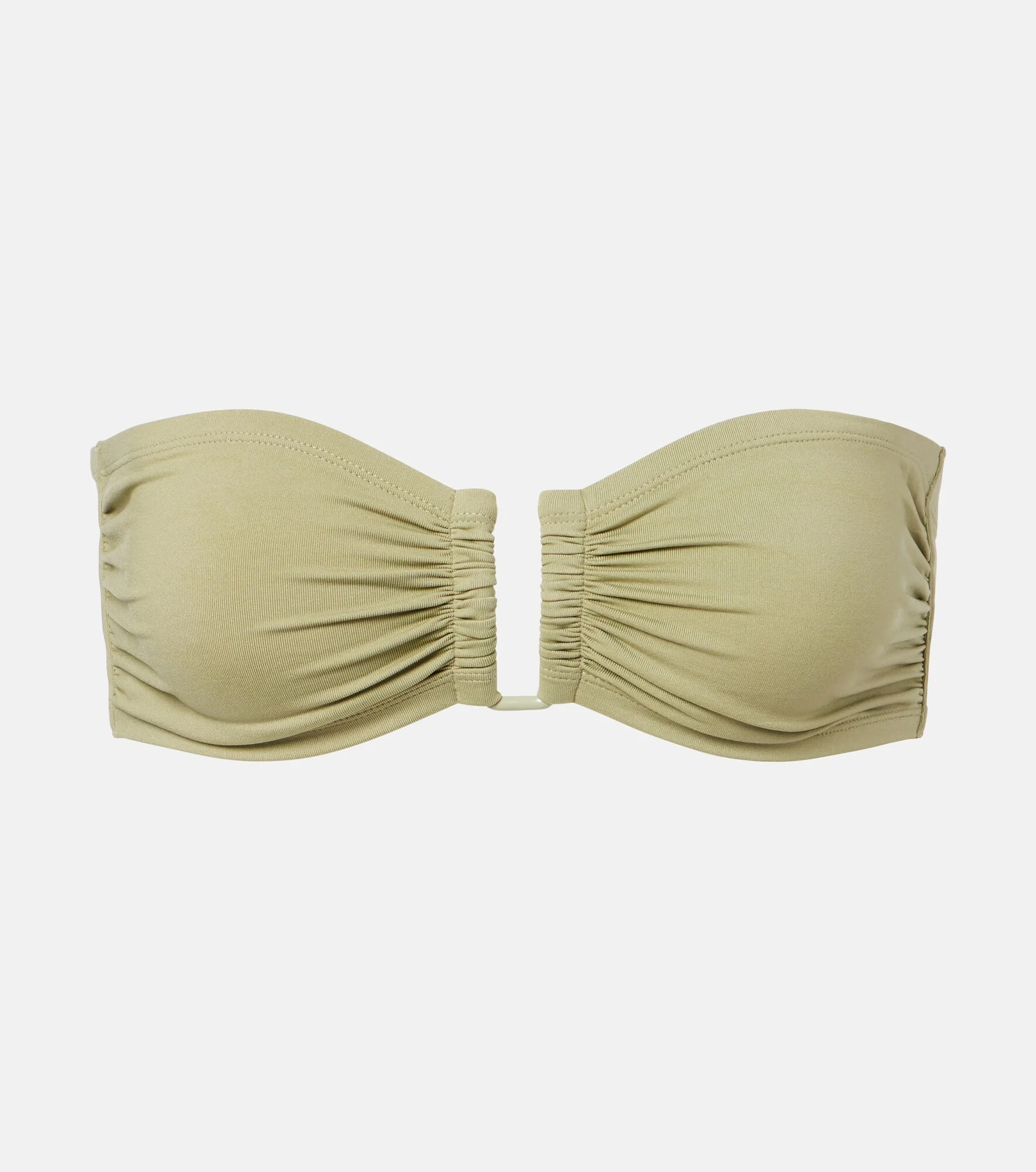 Show gathered bandeau bikini top - 1