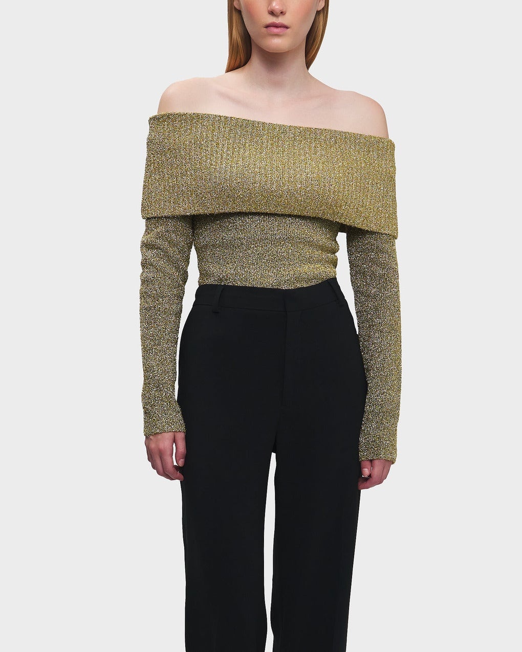 Top Sparkle Doubleface Knit Gold - 2