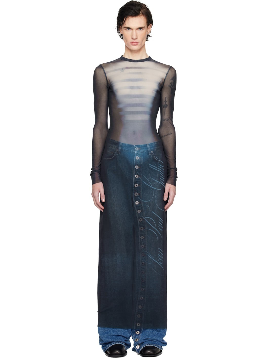 Navy 'Le Mâle' Maxi Dress - 1