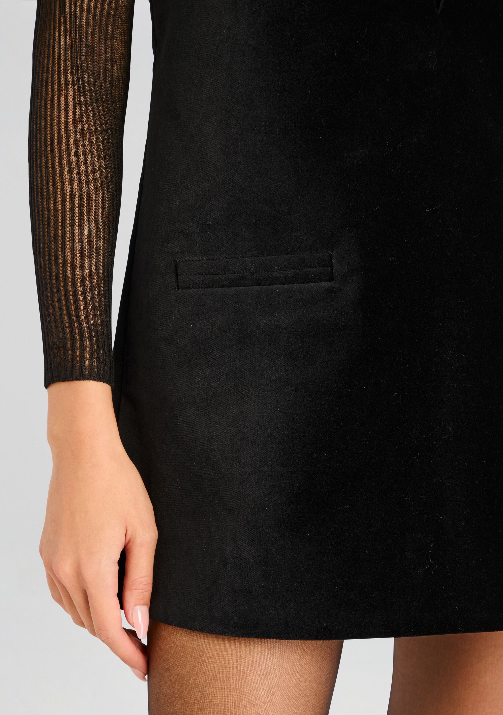 MAXINE VELVET MINI DRESS - 2