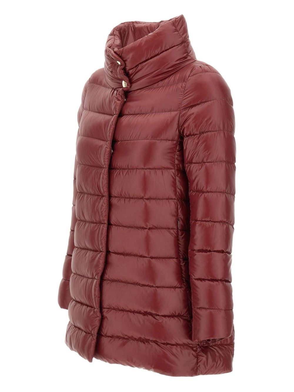 quilted high-neck coat - 2