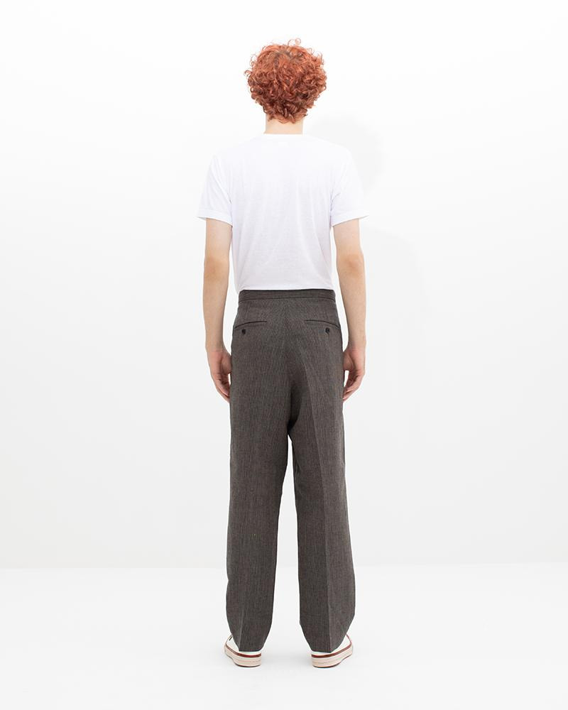 WIDE SLACKS SANTOME CHARCOAL - 5