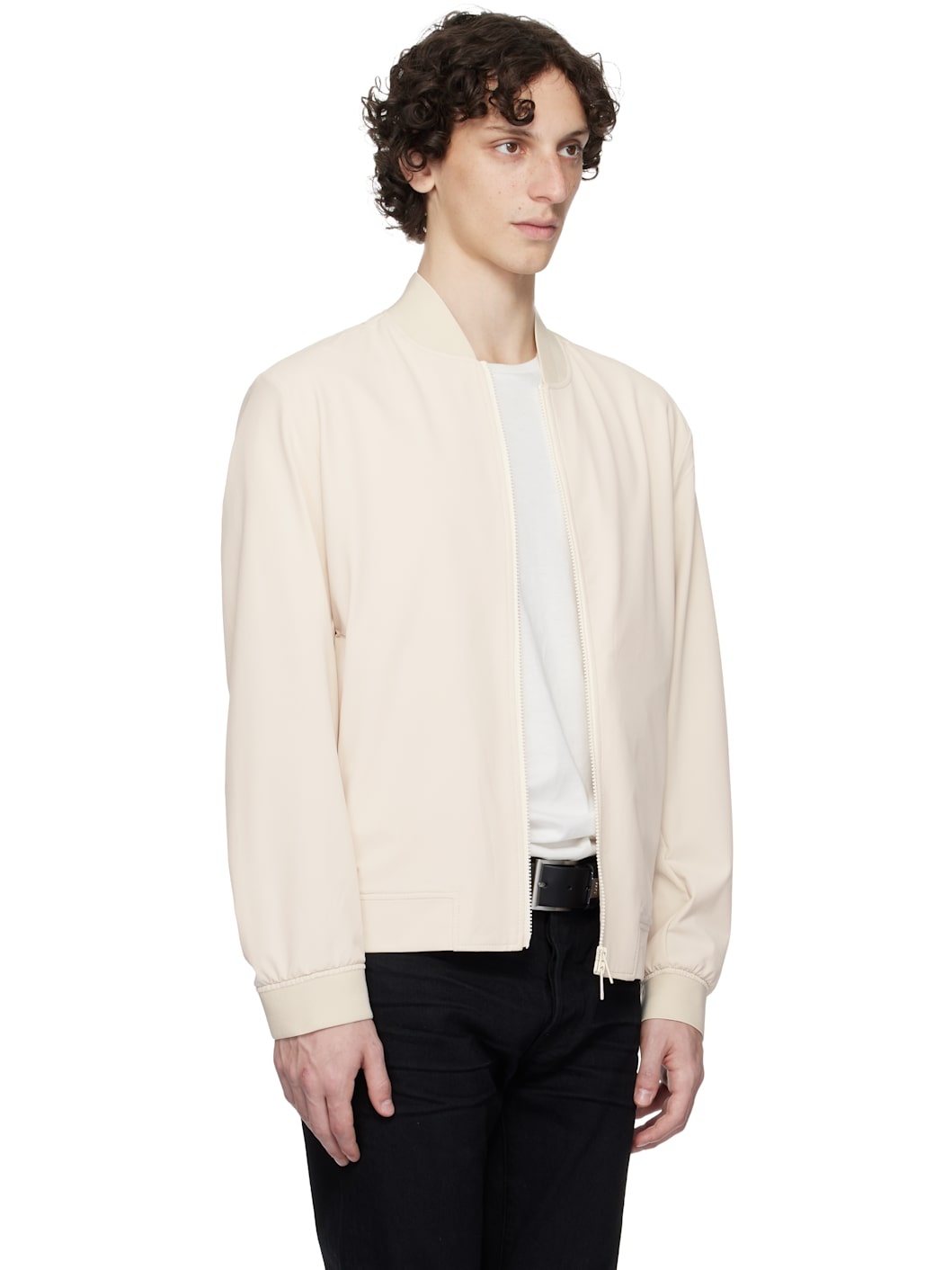 Off-White Water-Repellent Performance-Stretch Bomber Jacket - 2