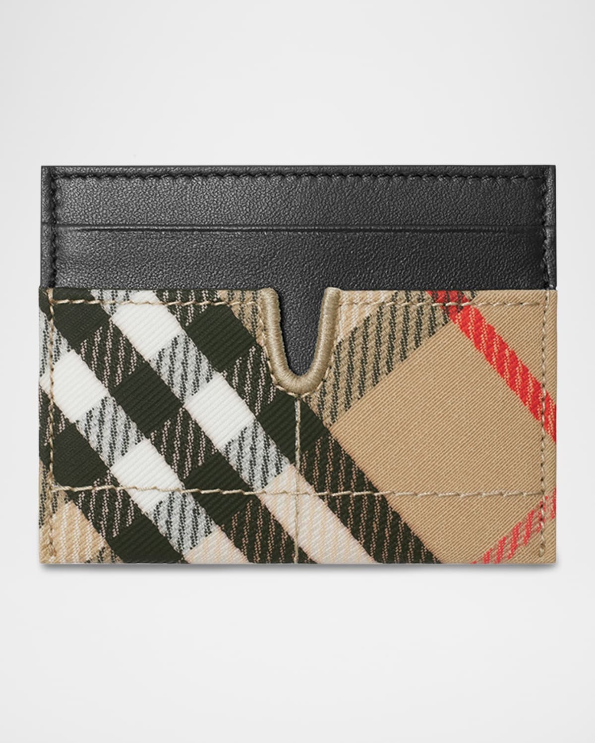 Snip Check Canvas Card Holder - 2