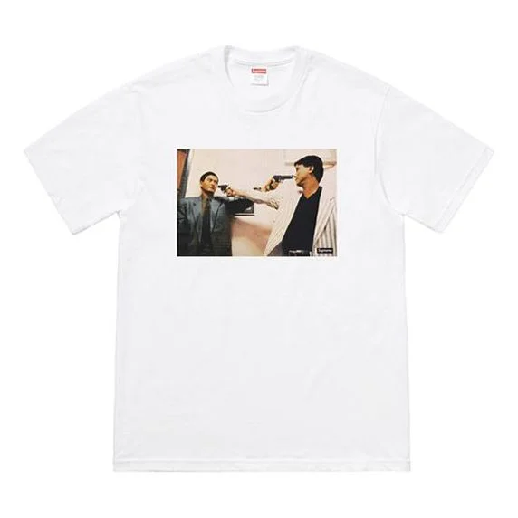 Supreme FW18 The Killer Trust Tee Bloody Twins Chow Yun Fat Printing Short Sleeve Unisex White SUP-F - 1