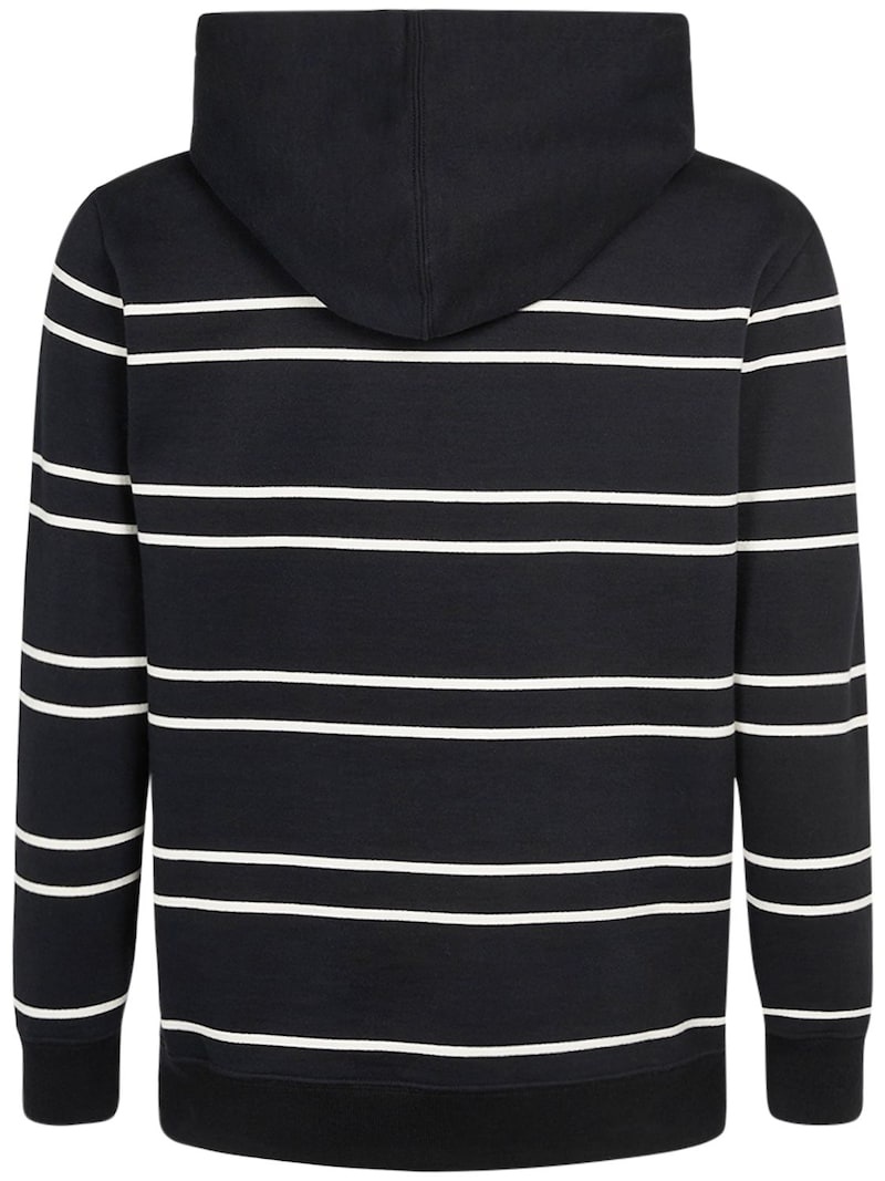 Maddox old school striped cotton hoodie - 5