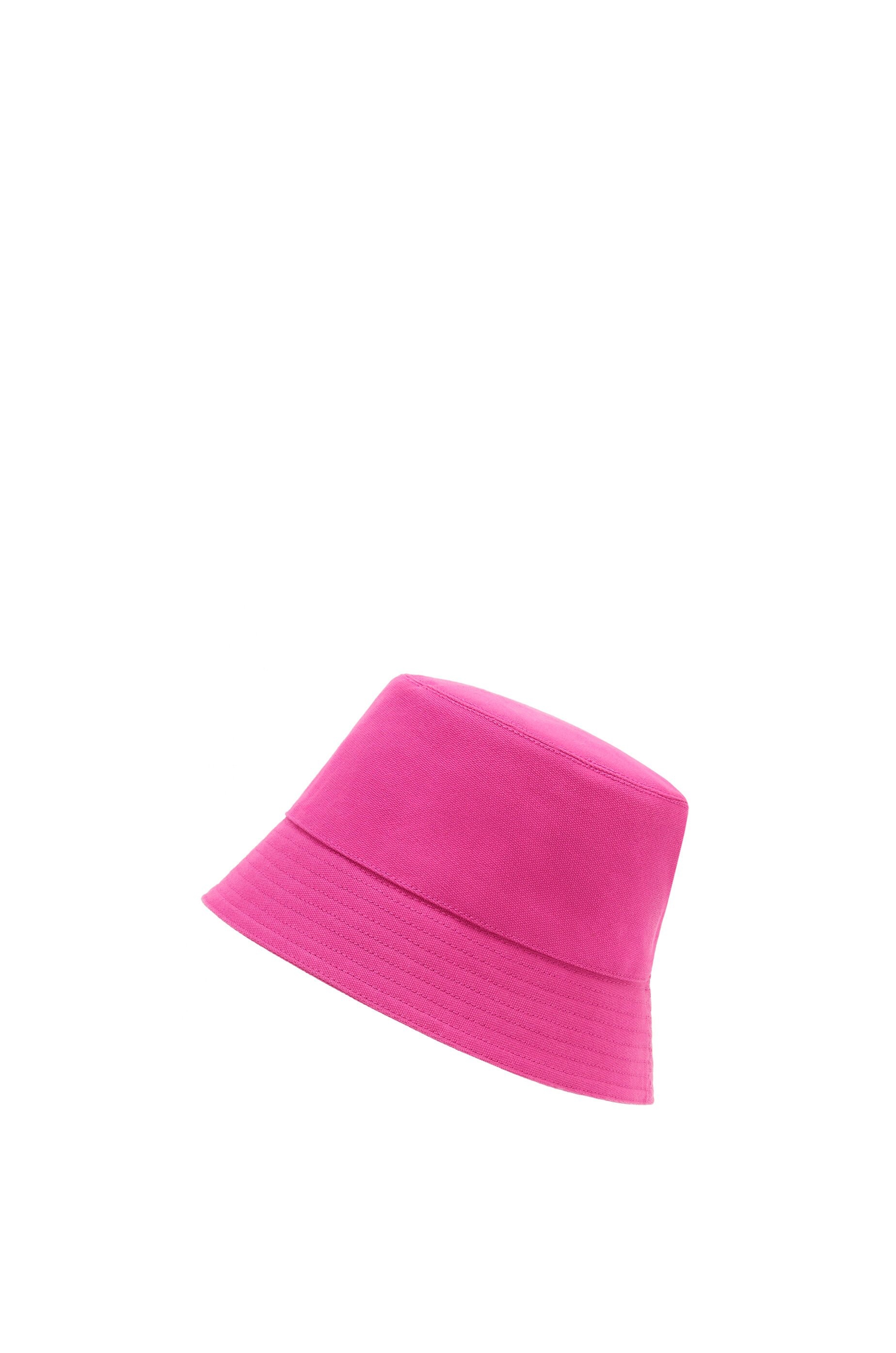 Bucket hat in canvas and calfskin - 4