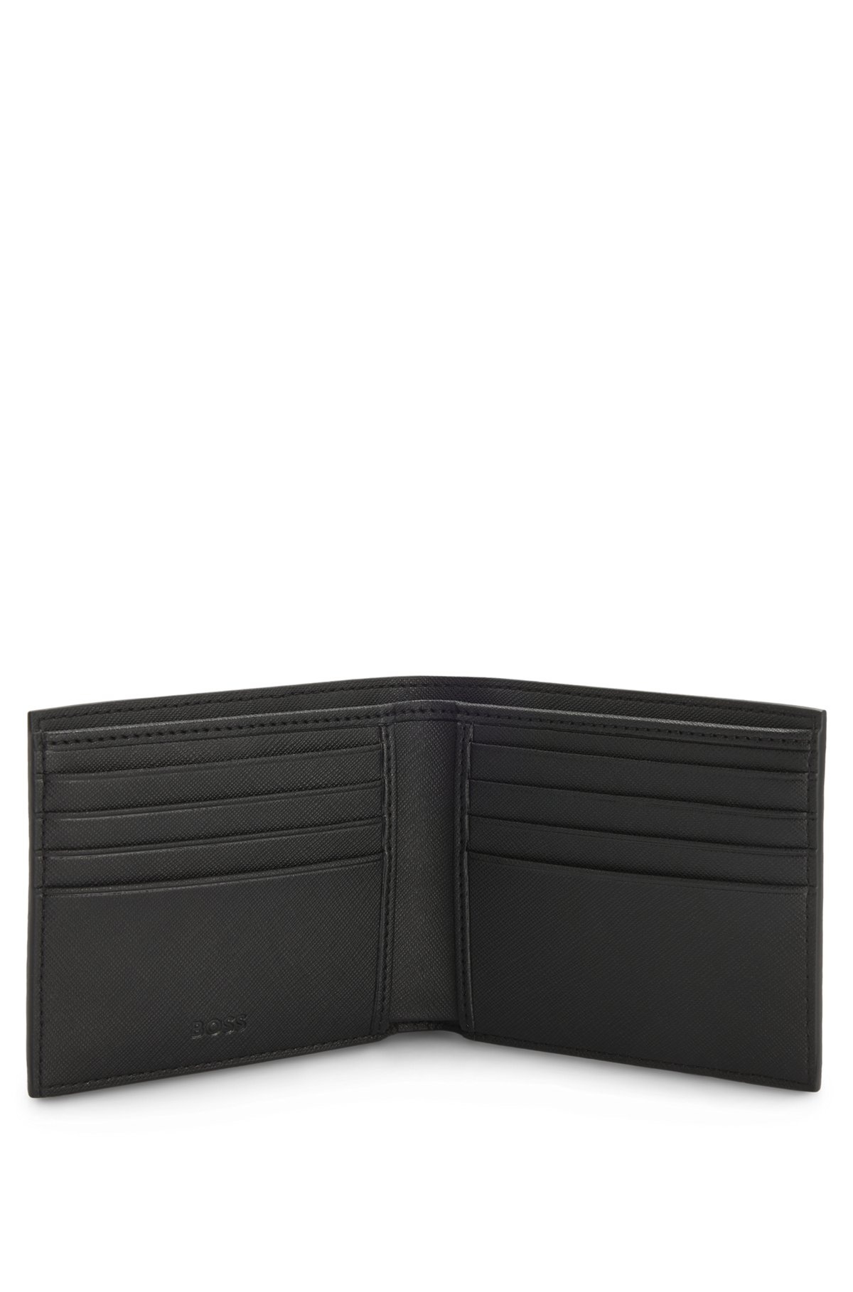 MONOGRAM-STRUCTURE WALLET WITH LOGO TRIM - 2
