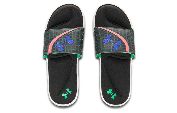 Under Armour Ignite 6 Graphic Strap Slide 'Black Cerise' 3024450-004 - 3