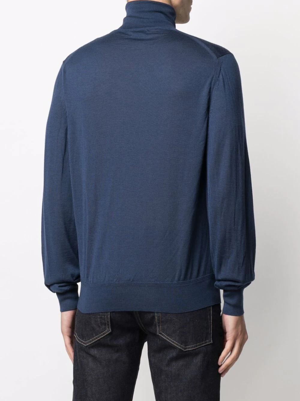 funnel neck cashmere blend jumper - 4