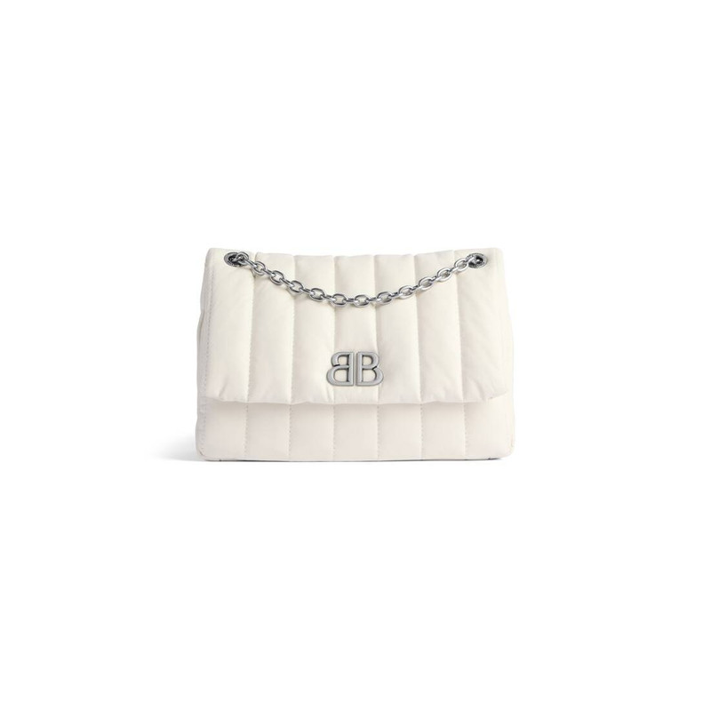 Women's Monaco Mini Bag Quilted  in White 5