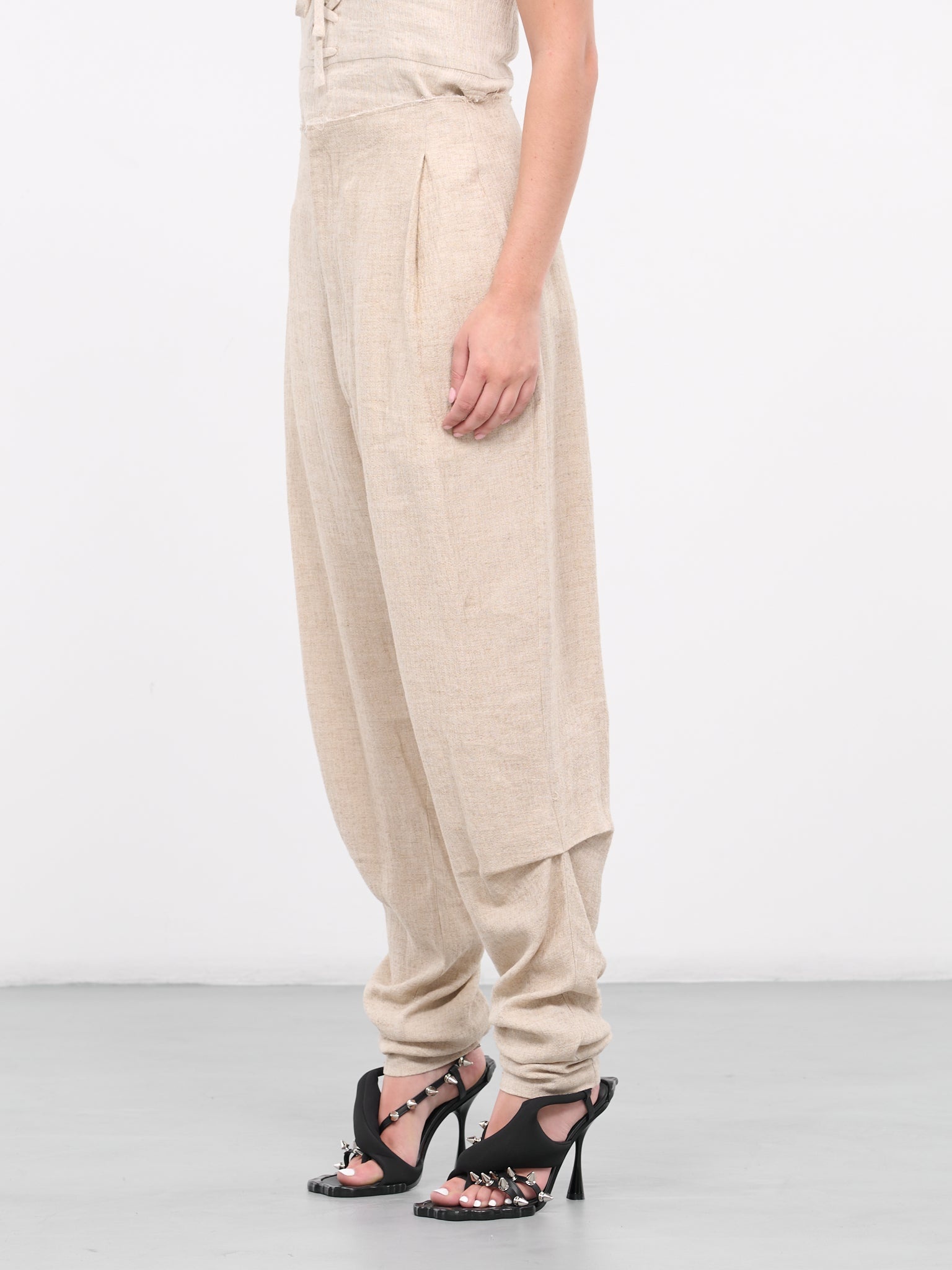 Linen Crepe Pants - 2