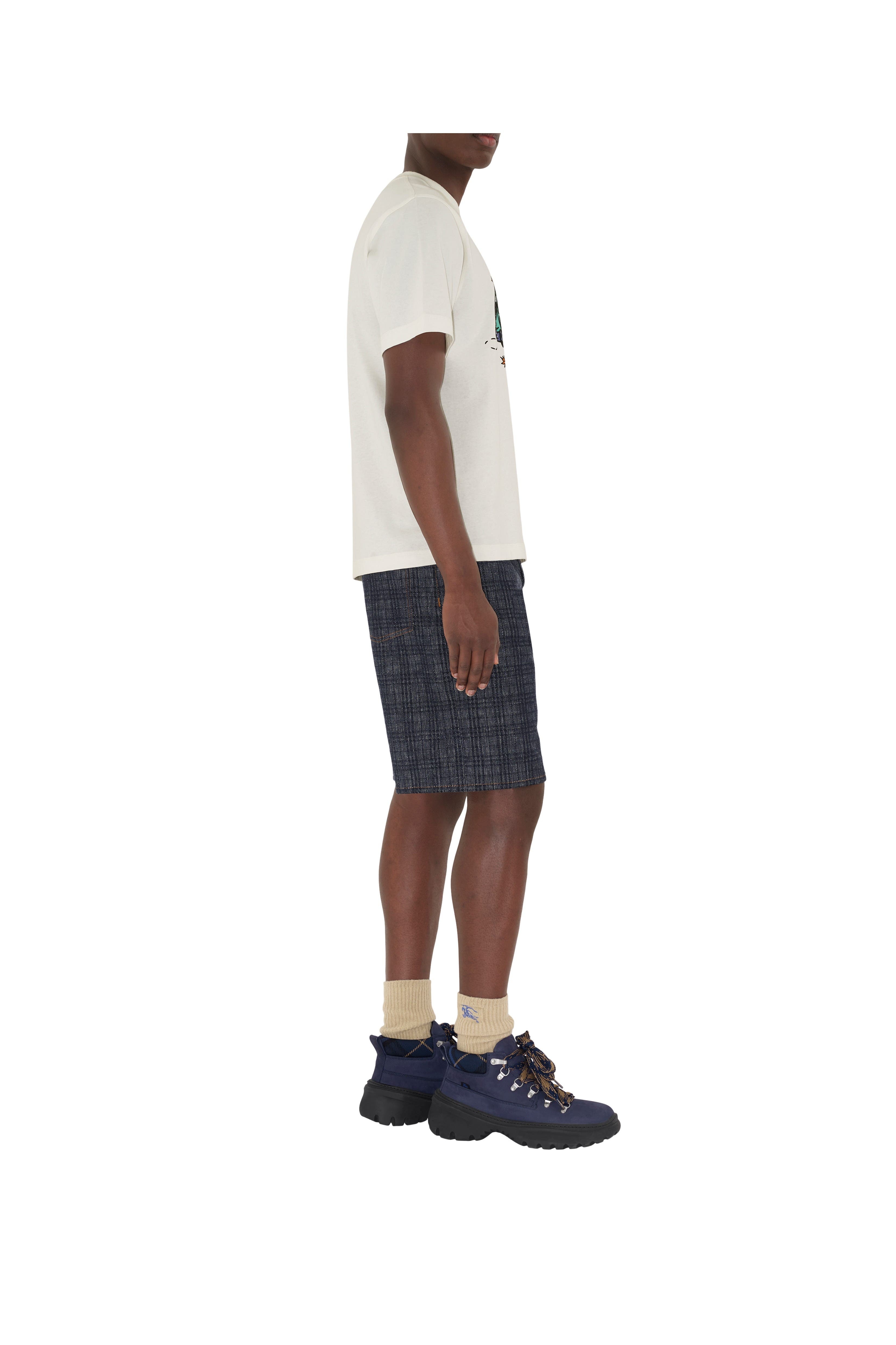 burberry Car Cotton T-shirt in Chalk White at Nordstrom - 3
