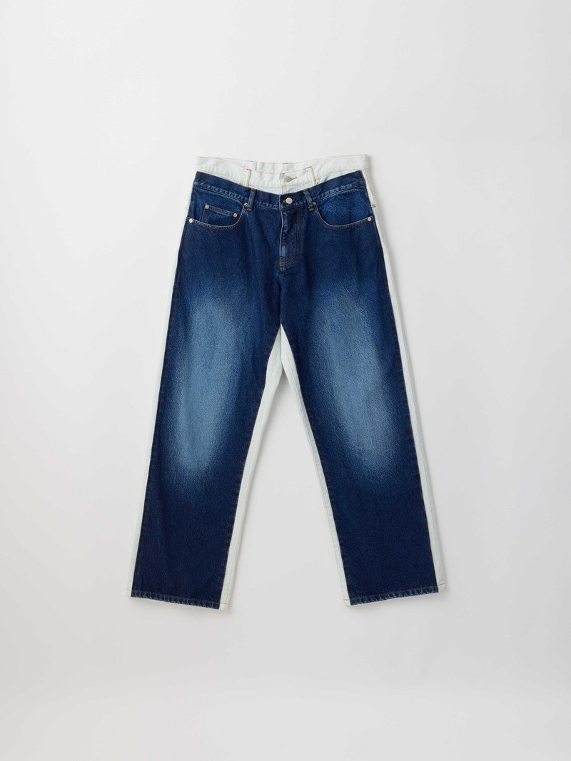 DENIM LAYERED PANTS 1