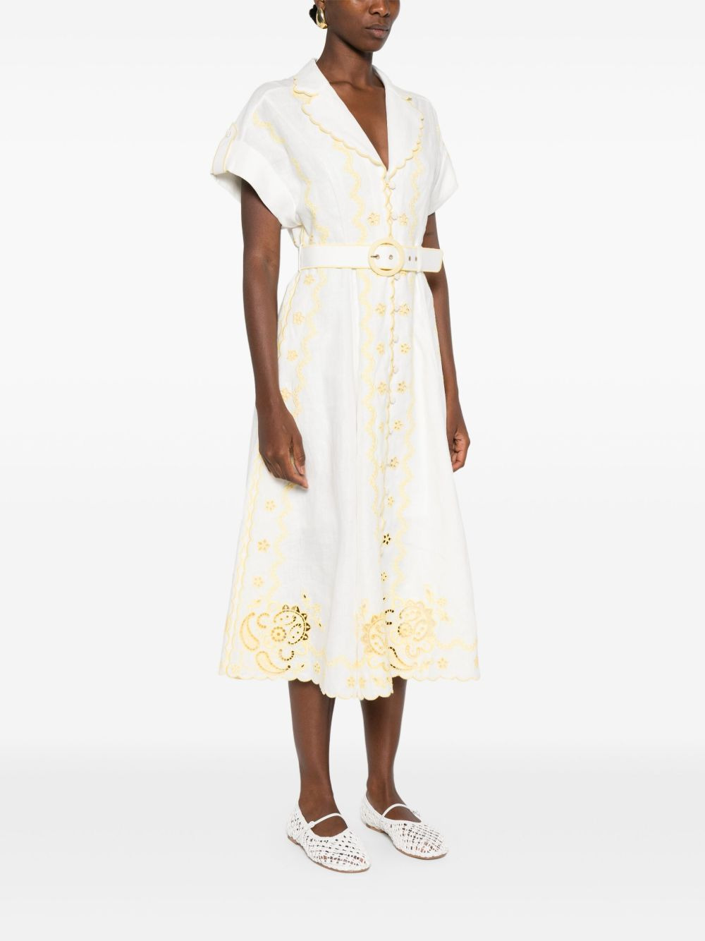 Lucky embroidered midi dress - 3